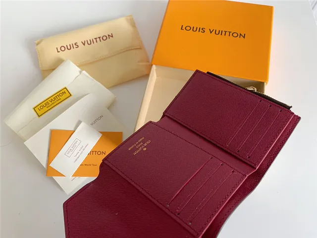 Louis Vuitton Brown Pink Damier Ebène Canvas Envelope Flap Short Wallet 12