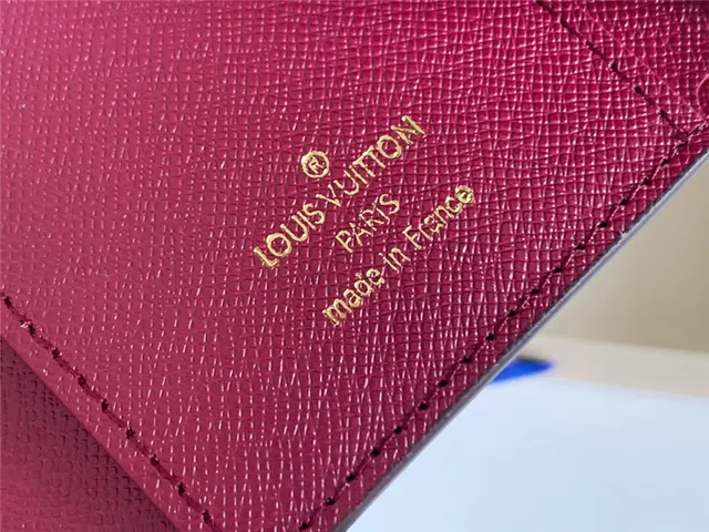 Louis Vuitton Brown Pink Damier Ebène Canvas Envelope Flap Short Wallet 14