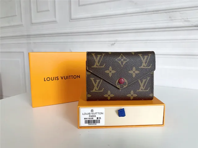 Louis Vuitton Brown Pink Damier Ebène Canvas Envelope Flap Short Wallet 19