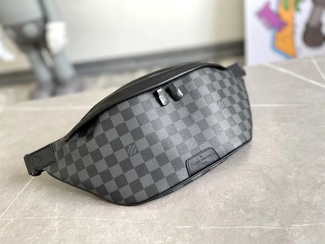 Louis Vuitton Bumbag Damier Graphite Checkered Canvas Fashion Belt Bag 2