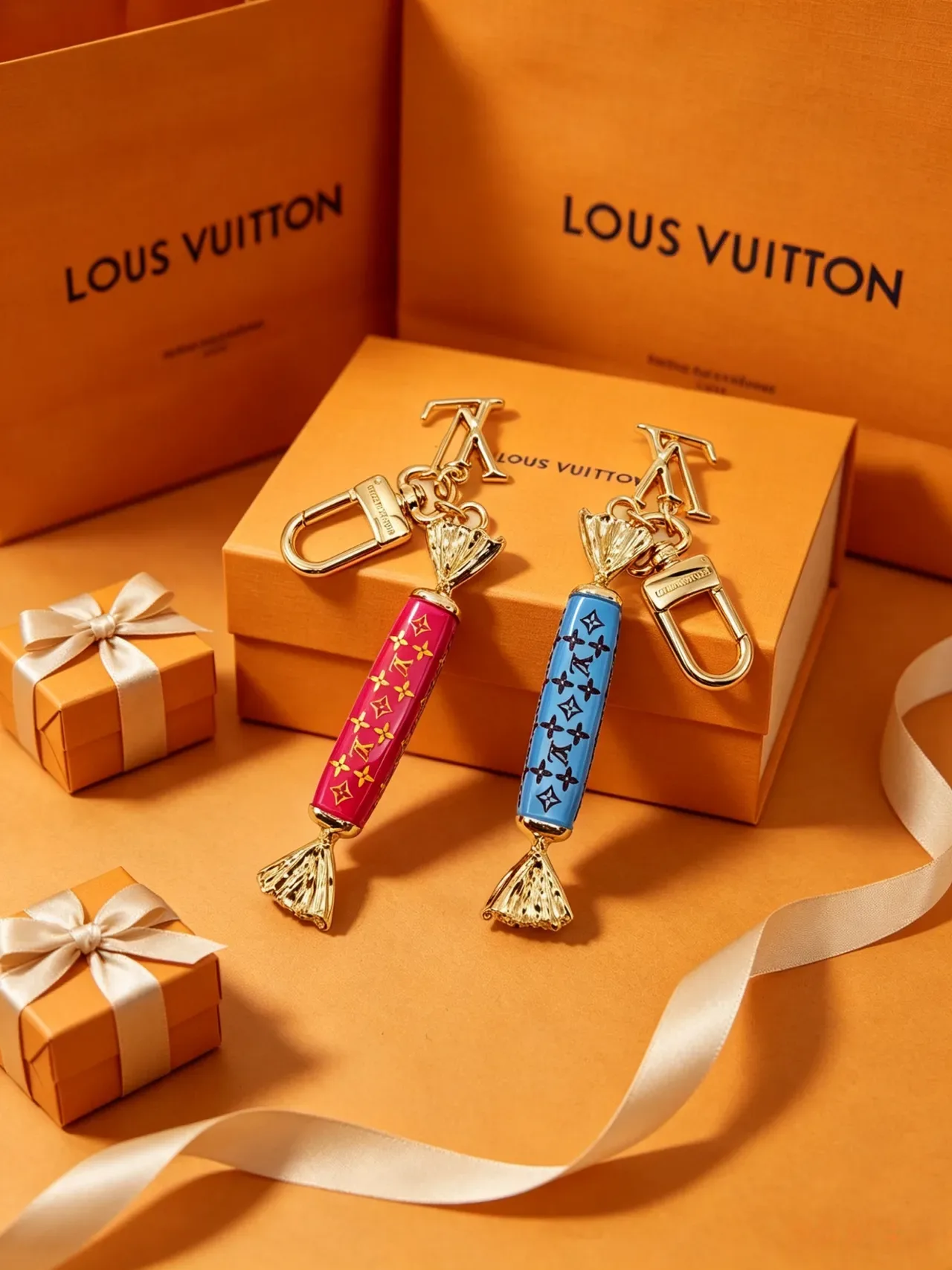 Louis Vuitton Candy Charm Multicolor Gold Monogrammed Enamel Bracelet 6