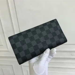 Louis Vuitton Damier Graphite Checkered Canvas Long Wallet