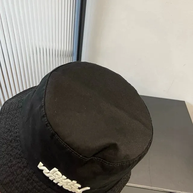 Louis Vuitton Embroidered Logo Black Bucket Hat 5