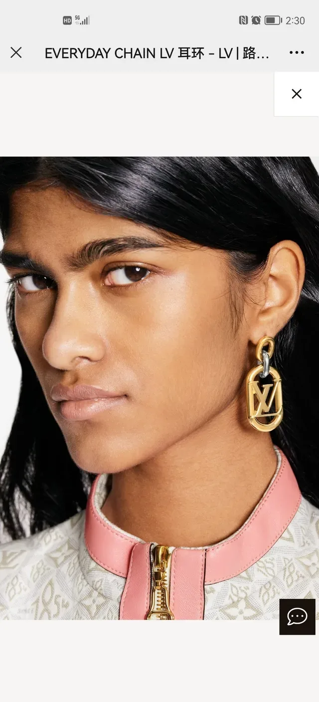 Louis Vuitton Everyday Chain LV Gold and Silver Earrings 9