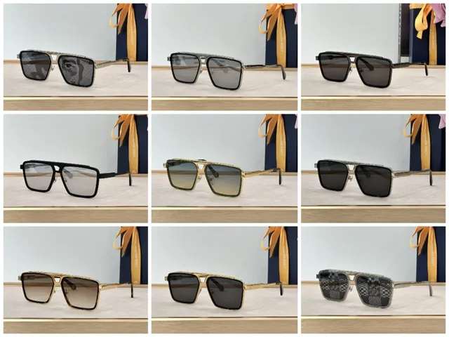 Louis Vuitton Evidence Metal Square Sunglasses 2