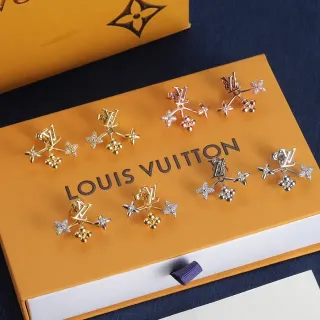 Louis Vuitton Floral Branch Monogram Crystal Earrings