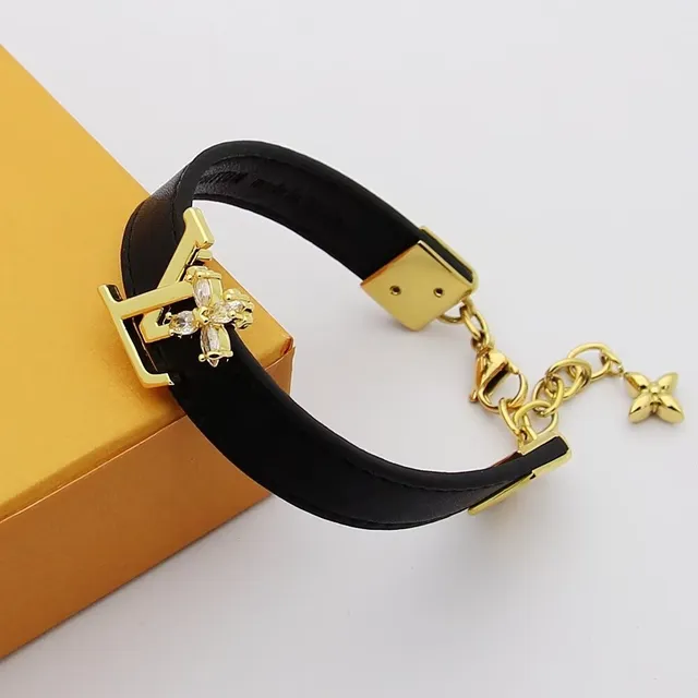 Louis Vuitton Flower Chain Beige Suede Bracelet 2