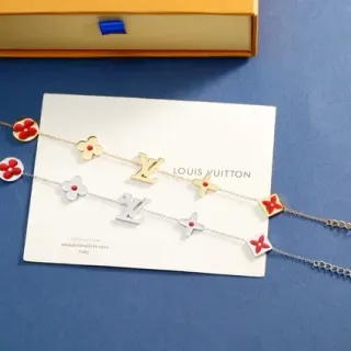 Louis Vuitton Flower & Monogram Enamel Charm Bracelets