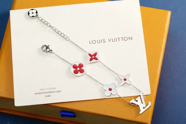 Louis Vuitton Flower & Monogram Enamel Charm Bracelets 2