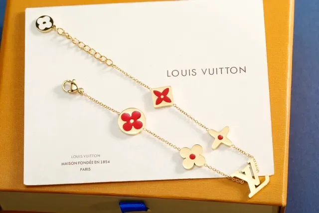 Louis Vuitton Flower & Monogram Enamel Charm Bracelets 3