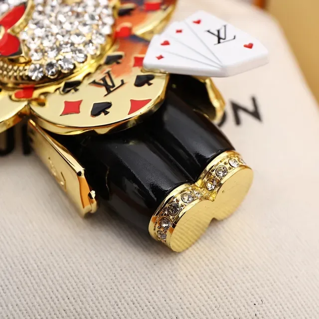 Louis Vuitton Gold Black Metal Enamel Playing Card Motifs Crossbody Bag 4