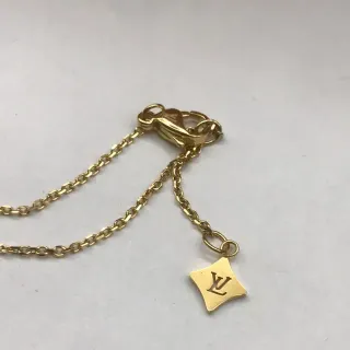 Louis Vuitton Gold LV Monogram Charm Necklace
