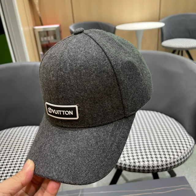 Louis Vuitton Gray Wool-Blend Logo Patch Baseball Cap 5