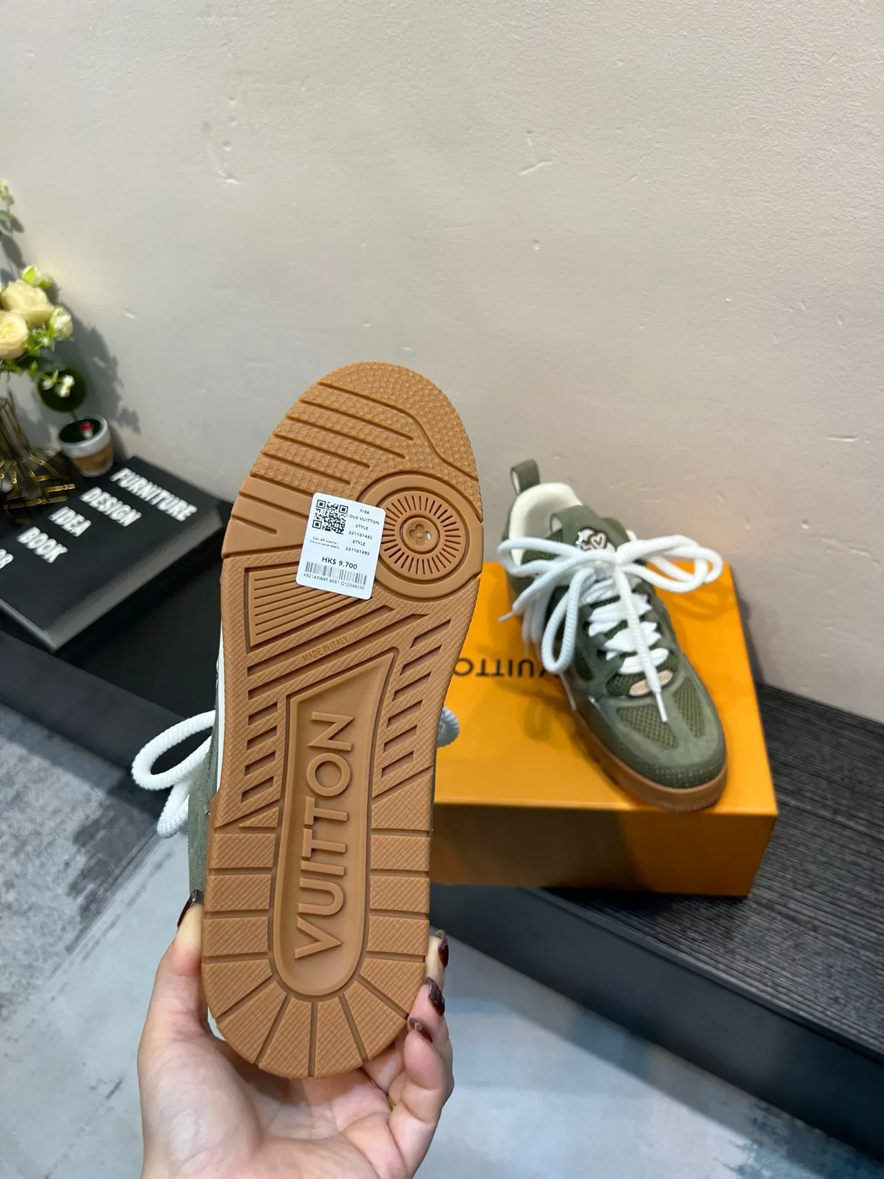 Louis Vuitton Green Beige Olive Suede And Mesh White Rope Laces Lifestyle Sneakers 9