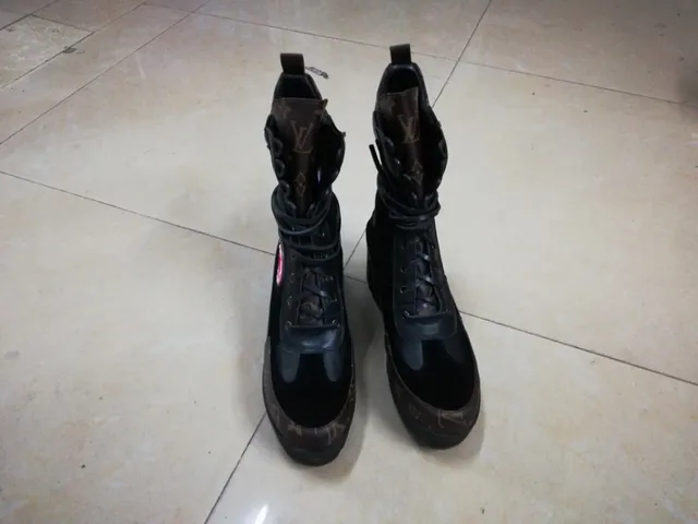 Louis Vuitton Le Cagole Black Monogram Ankle Boots 4