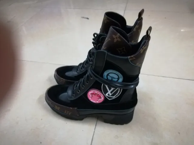 Louis Vuitton Le Cagole Black Monogram Ankle Boots 9