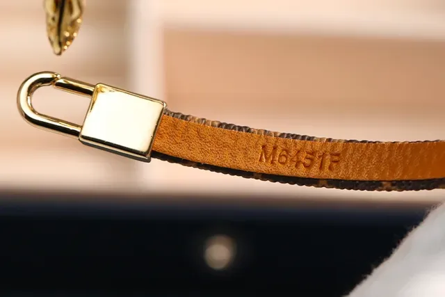 Louis Vuitton Lock It Monogram Brown Leather Gold-Tone Bracelet 3