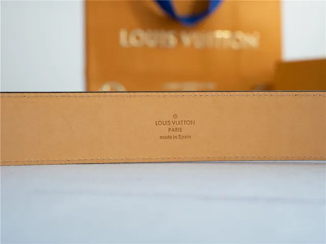 Louis Vuitton LV Belt Brown Gold Monogram Canvas Buckle Leather Belt 7