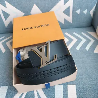 Louis Vuitton LV Initiales Braided Leather Belt