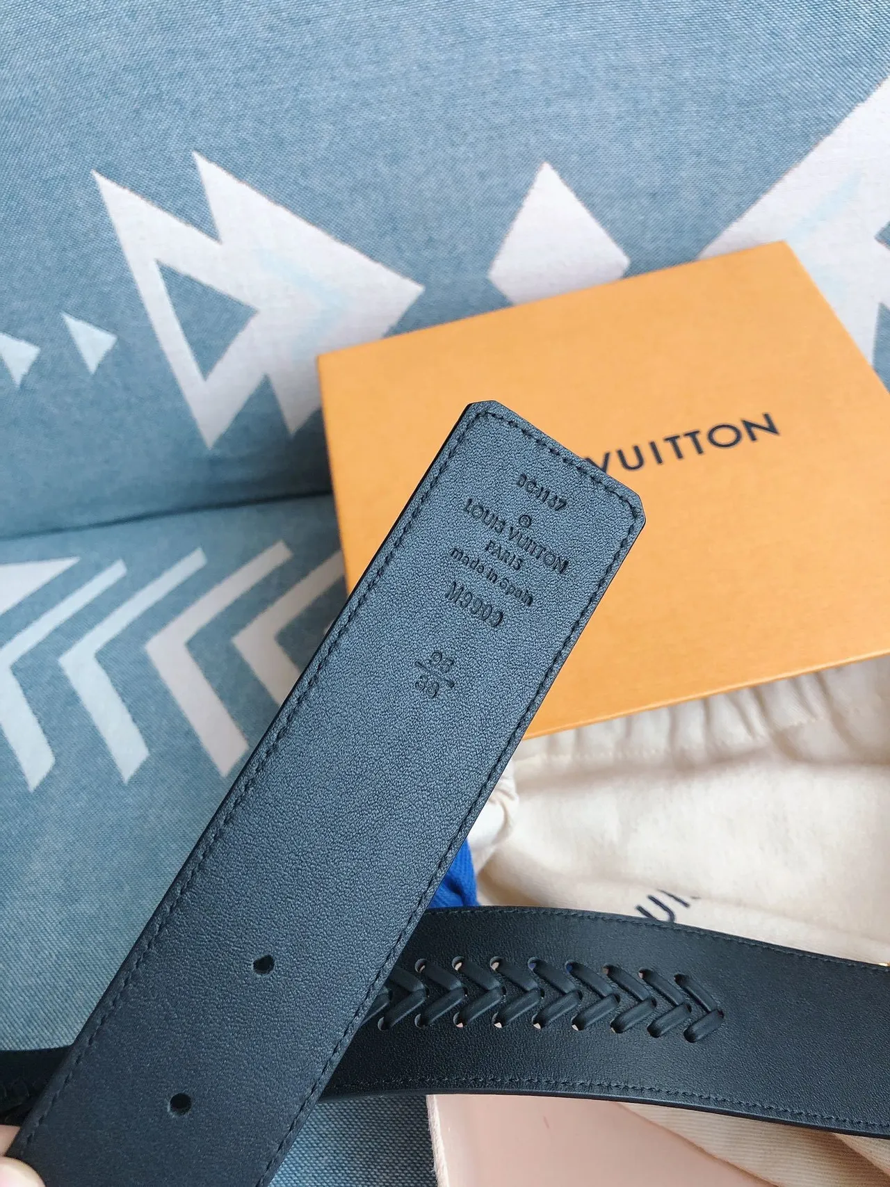 Louis Vuitton LV Initiales Braided Leather Belt 6