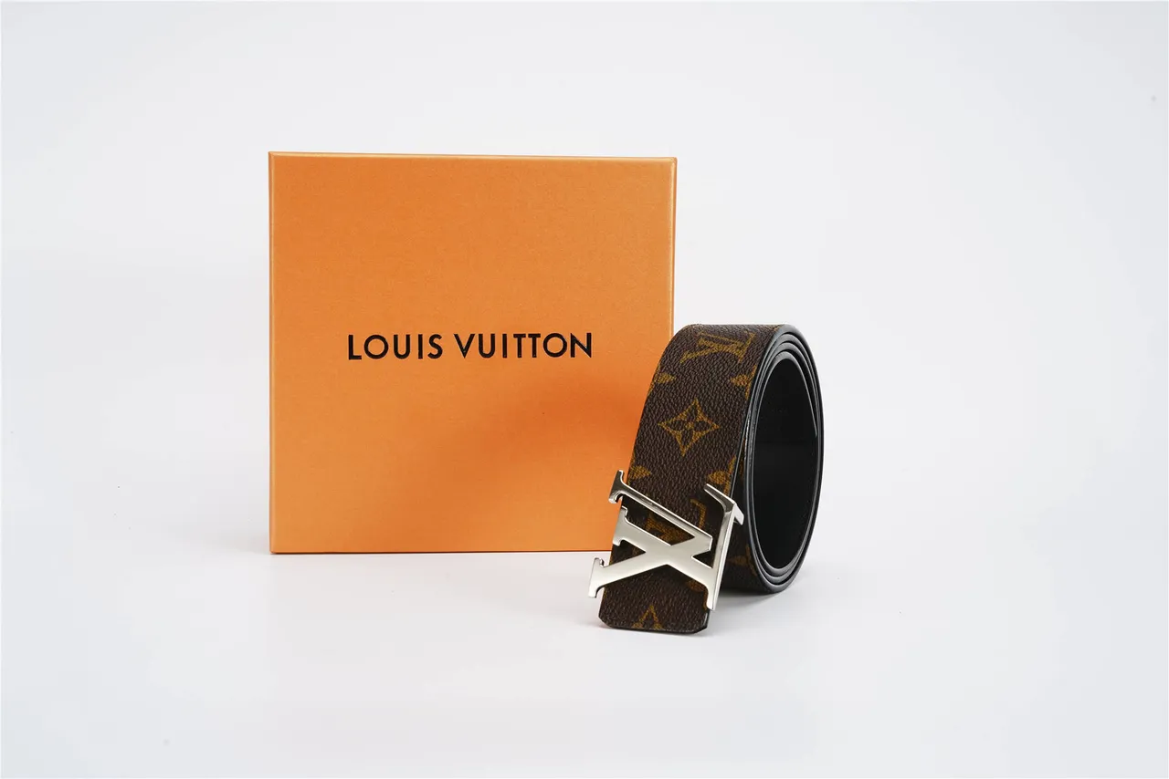 Louis Vuitton LV Initiales Monogram Brown Leather Belt 5