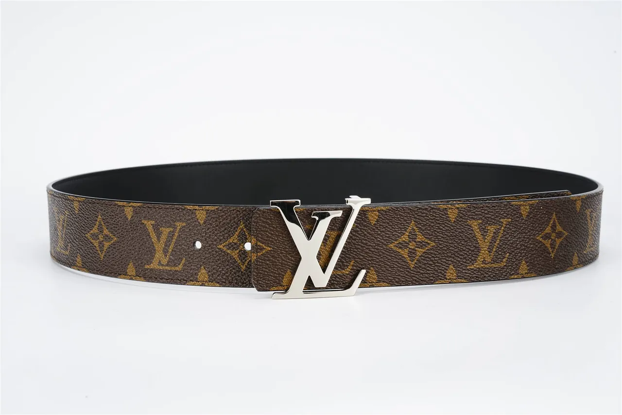 Louis Vuitton LV Initiales Monogram Brown Leather Belt 8