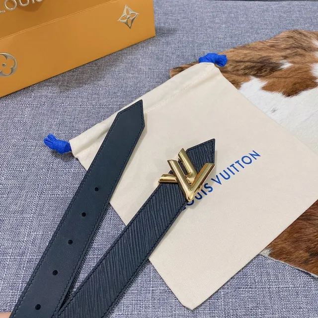 Louis Vuitton LV Initiales Navy Epi Leather Belt 6