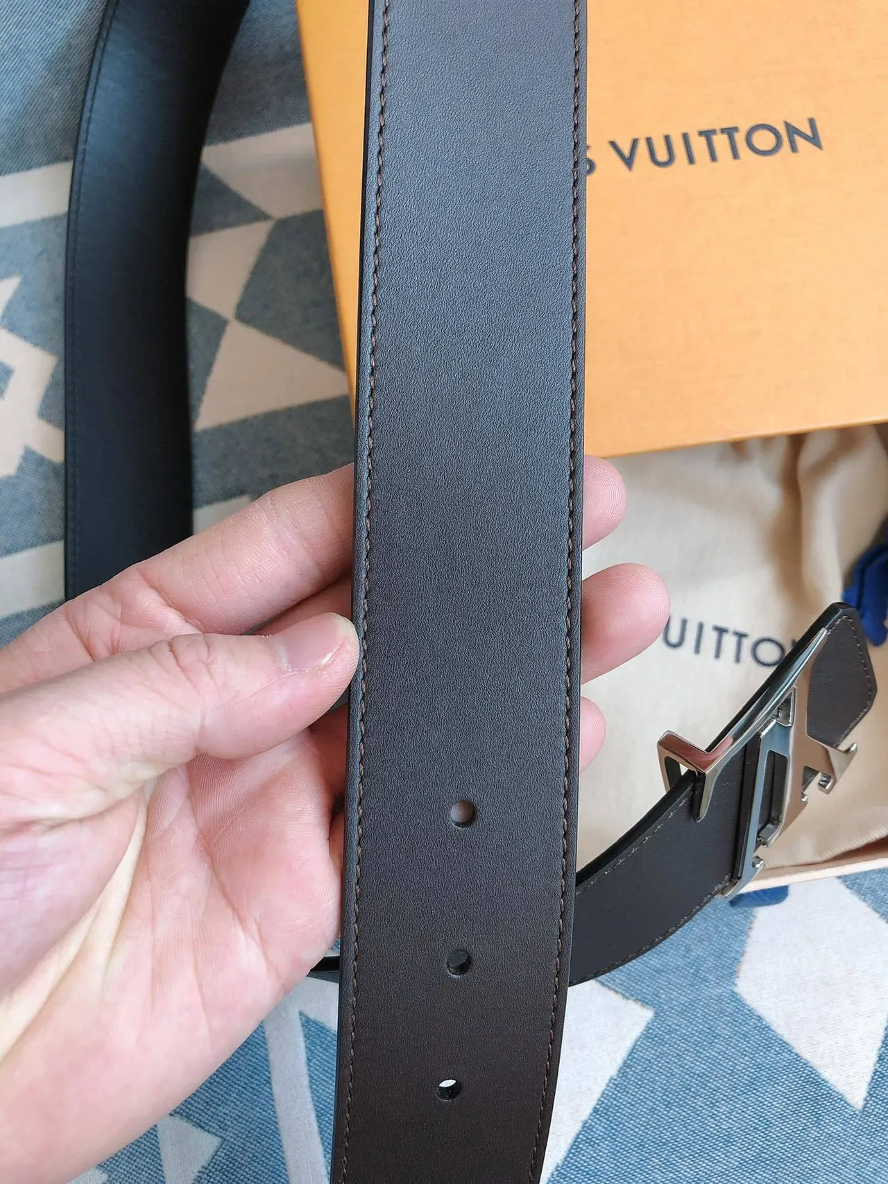 Louis Vuitton LV Initiales Reversible Leather Belt 5