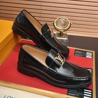 Louis Vuitton LV Loafer Black Patent Leather Loafers