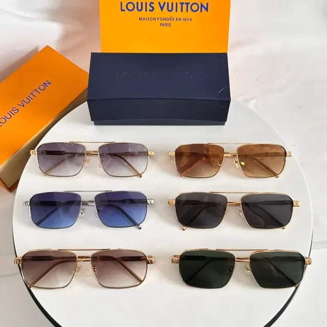 Louis Vuitton LV Rise Metal Square Sunglasses 9