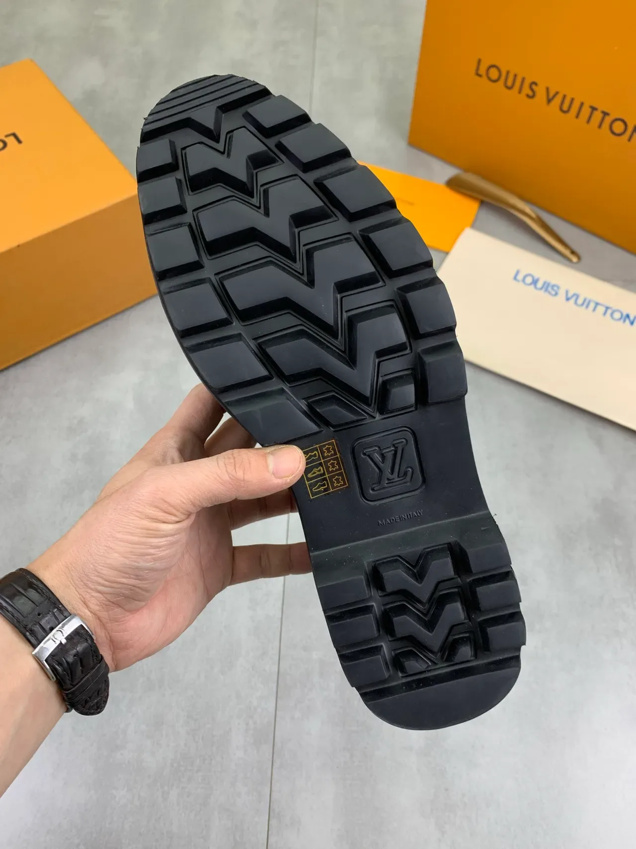 Louis Vuitton LV Trail Marrom Preto Cap-Toe Damier Graphite Painéis de Lona Sapatos Oxford 4