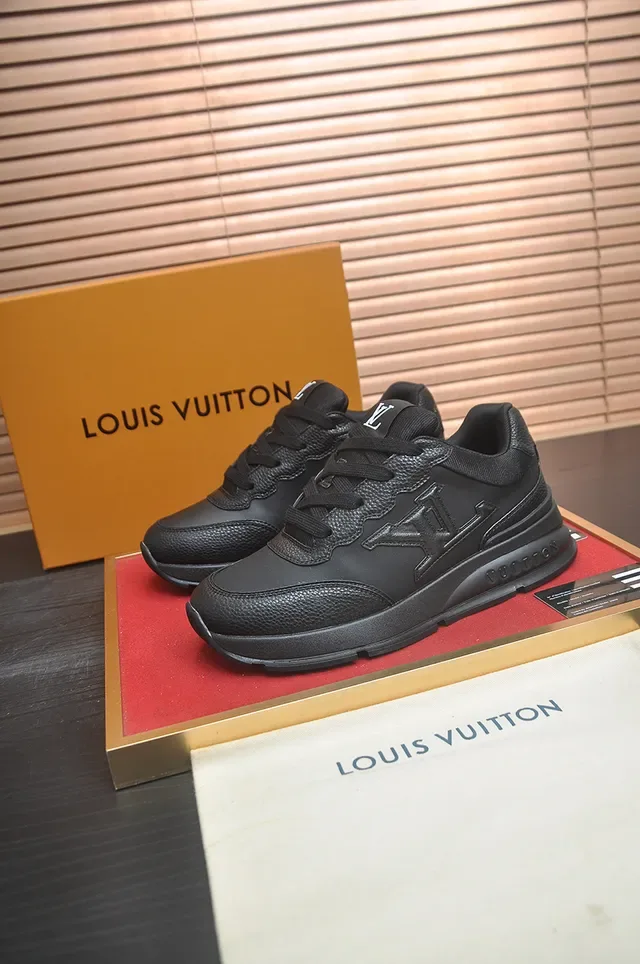 Louis Vuitton LV Trainer All-Black Lifestyle Sneakers 4