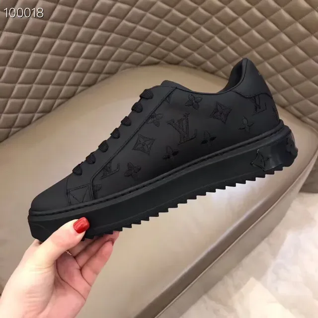 Louis Vuitton LV Trainer All-Black Monogram Lifestyle Sneakers 2