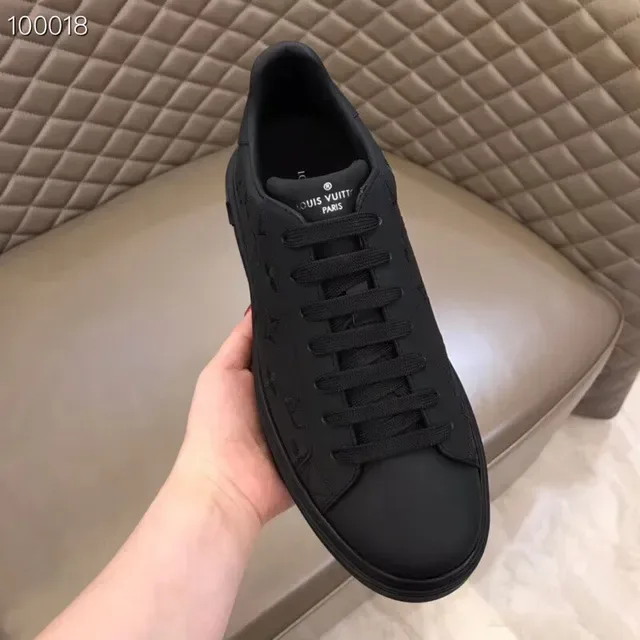 Louis Vuitton LV Trainer All-Black Monogram Lifestyle Sneakers 3
