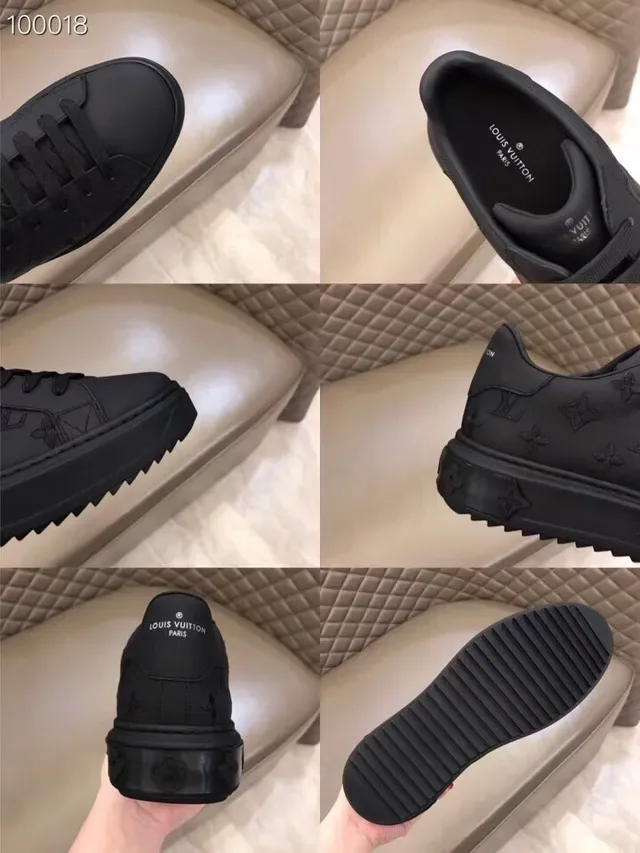 Louis Vuitton LV Trainer All-Black Monogram Lifestyle Sneakers 8