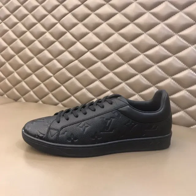 Louis Vuitton LV Trainer Black Embossed Monogram Leather Low-Top Lace-Up Lifestyle Sneakers 6