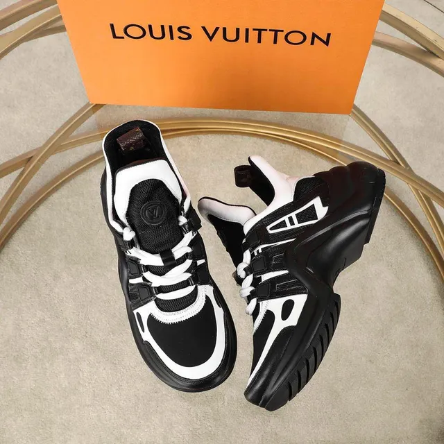 Louis Vuitton LV Trainer Black White High-Top Sole Chunky Sneakers 3
