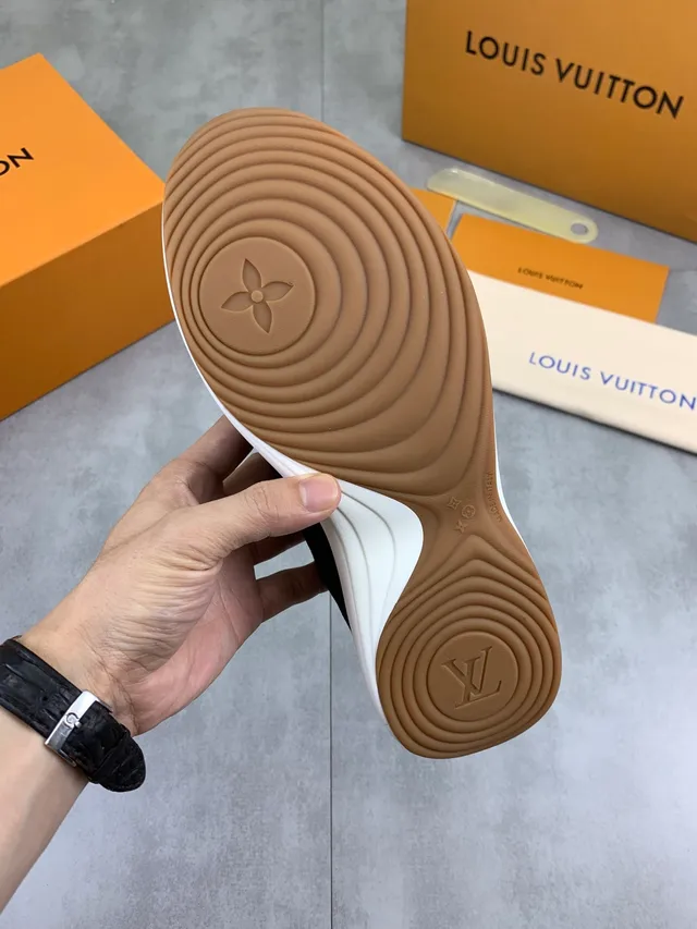 Louis Vuitton LV Trainer Black White Low-Top Mixed-Material Lifestyle Sneakers 2