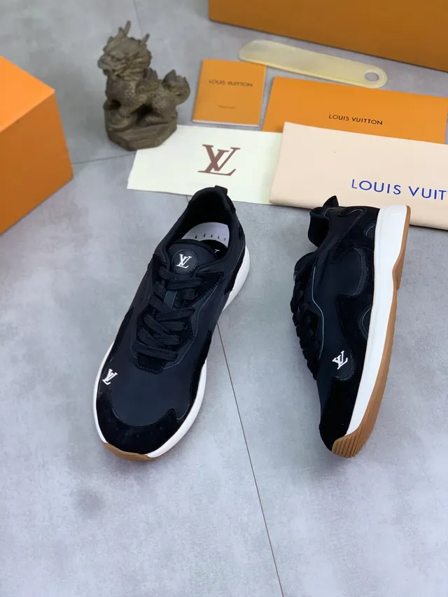 Louis Vuitton LV Trainer Black White Low-Top Mixed-Material Lifestyle Sneakers 5