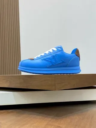 Louis Vuitton LV Trainer Blue Brown Low-Top Monogram-Embroidered Lifestyle Sneakers 9