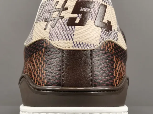 Louis Vuitton LV Trainer Brown Beige Monogram Canvas Chunky Platform Sole Lifestyle Sneakers 6