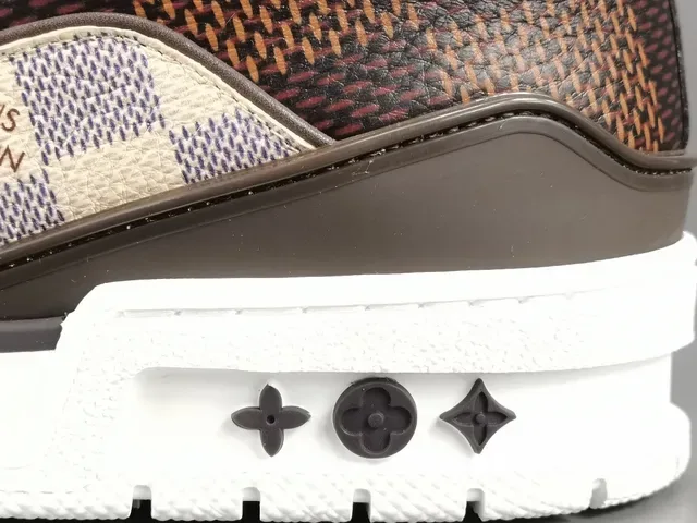 Louis Vuitton LV Trainer Brown Beige Monogram Canvas Chunky Platform Sole Lifestyle Sneakers 7