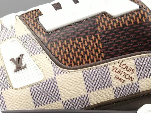 Louis Vuitton LV Trainer Brown Beige Monogram Canvas Chunky Platform Sole Lifestyle Sneakers 8