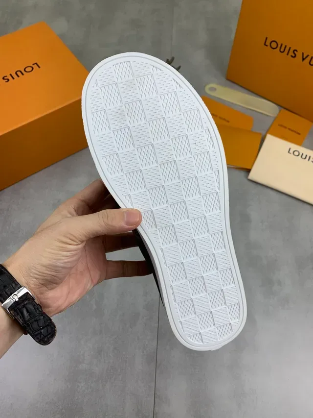 Louis Vuitton LV Trainer Brown White Monogram Canvas Low-Top Lifestyle Sneakers 3