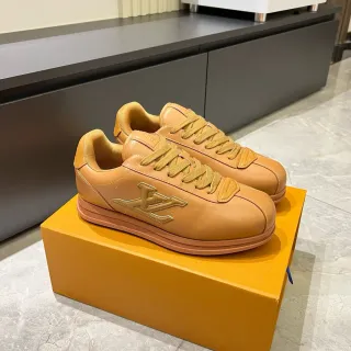 Louis Vuitton LV Trainer Tan Leather zapatillas de estilo de vida
