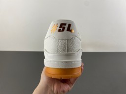 Louis Vuitton LV Trainer White and Brown Lifestyle Sneakers 4