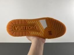 Louis Vuitton LV Trainer White and Brown Lifestyle Sneakers 9