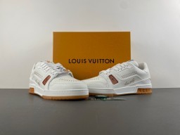 Louis Vuitton LV Trainer White and Brown Lifestyle Sneakers 13