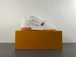 Louis Vuitton LV Trainer White and Brown Lifestyle Sneakers 15