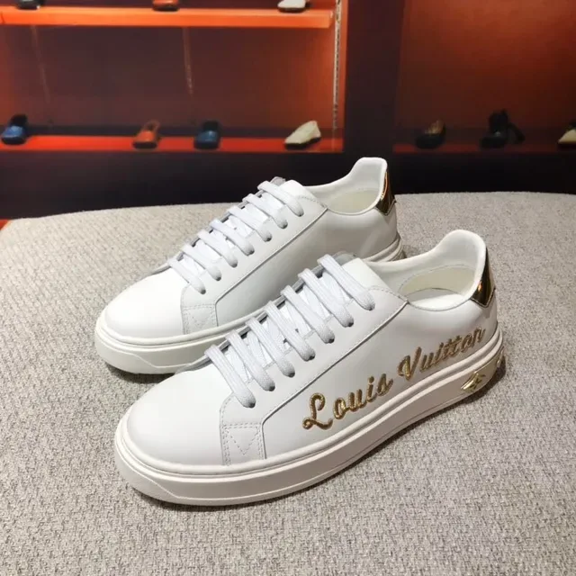 Louis Vuitton LV Trainer White and Gold Lifestyle Sneakers 5